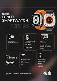 DT900 Ultra 9 Smart Watch 7straps With Wireless Charge